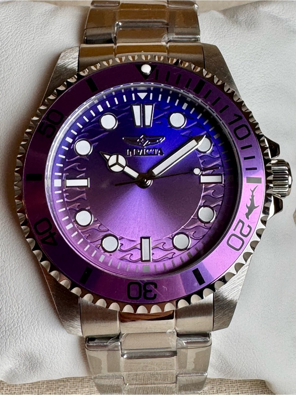 Invicta Pro Diver Purple 43mm Quartz Watch 50505 NWT